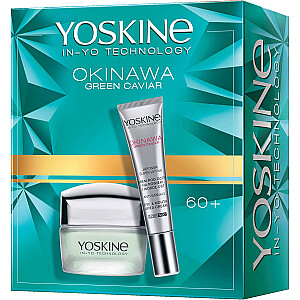 YOSKINE SET Okinawa Green Caviar dieninis ir naktinis raukšlių užpildymo kremas 60+ 50ml + kremas nuo raukšlių 15ml