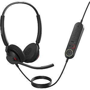 Jabra Engage 40, ausinės (juoda, stereofoninė, UC, USB-A, Inline Link)