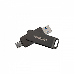 Patriot Rage R550 128 ГБ, два USB A+C, алюминий, 100 МБ