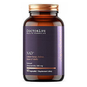 DOCTOR LIFE NAD+ nikotīnamīda ribosīds 300 mg uztura bagātinātājs 60 kapsulas