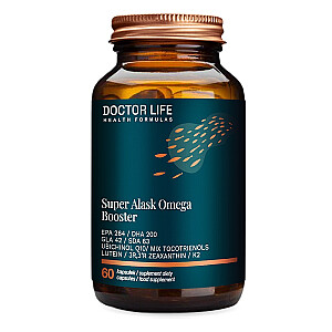 Bioloģiski aktīvs papildinājums DOCTOR LIFE Super Alask Omega Booster 60 kapsulas