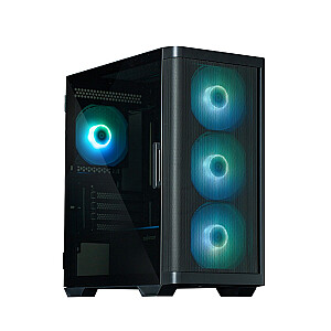 Корпус M4 BLACK mATX Mini Tower 4 вентилятора ARGB