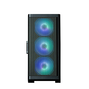 Корпус M4 BLACK mATX Mini Tower 4 вентилятора ARGB