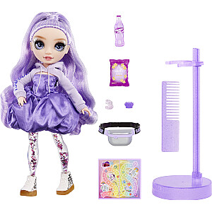 MGA MGA Entertainment Rainbow High Rainbow High Blizgučiai ir Švytėjimas Mados Lėlė - Viola, Lėlė