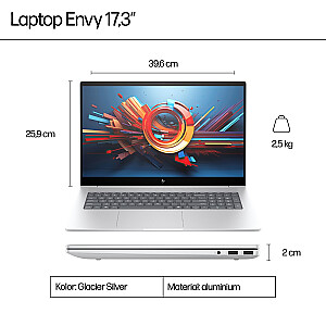 HP ENVY 17 - Ultra 7 155H | 17,3"-FHD-Dotyk | 32GB | 1TB | Win11Pro