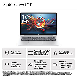 HP ENVY 17 — Ультра 7 155H | 17,3"-FHD-Дотык | 32ГБ | 1ТБ | Win11Pro