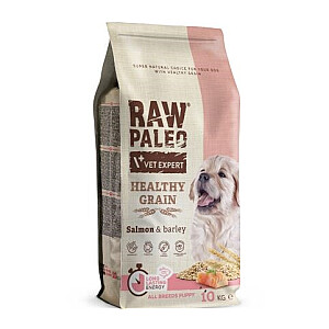 VetExpert Raw Paleo Healthy Grain Salmon&Barley Puppy - Karma sucha dla psów - 10kg