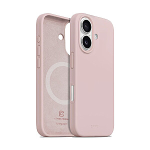 Магнитный чехол Crong Color Cover для iPhone 16 песочно-розовый