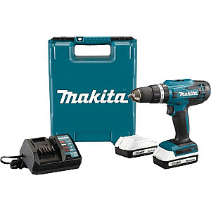 Makita HP488DWAE 18 V urbjmašīna-uzgriežņu atslēga 2 x 2 Ah akumulators