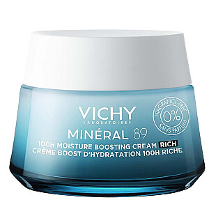 VICHY Mineral 89 Rich mitrinošs sejas krēms 100h 50ml