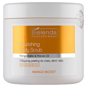 BIELENDA PROFESSIONAL Mango Boost barojošs pīlings ķermenim, rokām un kājām 550g