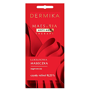 DERMIKA Maestria Tīrs Retinols 0,25% sejas atjaunojošā maska 7g