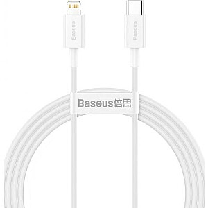 Baseus Lightning - USB-C Superior Series, 20 Вт, PD, 1 м (белый)