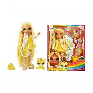 Lelle MGA Rainbow High Classic Doll Sunny ar gļotām un mājdzīvnieku 28 cm 120186