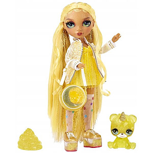 Lelle MGA Rainbow High Classic Doll Sunny ar gļotām un mājdzīvnieku 28 cm 120186