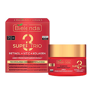 BIELENDA Super Trio 70+ głęboko odbudowujący krem przeciwzmarszczkowy dzień noc 50ml