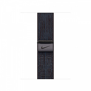 Спортивный браслет Nike в черно-синем цвете для корпуса 42 мм