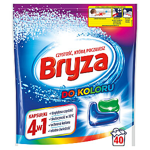 BRYZA Kapsułki 4w1 do prania do koloru 40 szt.