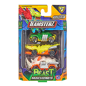 TEAMSTERZ Beast Machine automašīnu 3-paka, 7,5 cm