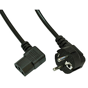 Power Cable Akyga AK-PC-02A Angle CCA CEE 7|7 | IEC C13 1.5 m