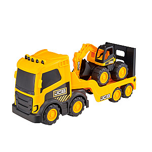 JCB Kravas automašīnas komplekts ar ekskavatoru, 36 cm