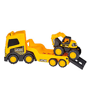 JCB Kravas automašīnas komplekts ar ekskavatoru, 36 cm