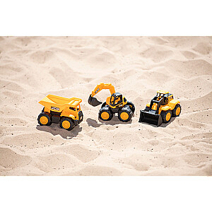 TEAMSTERZ JCB kravas automašīnu komplekts, 3 gab., 18 cm