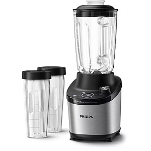 Philips | High Speed Blender | HR3760/10 7000 Series | Tabletop | 1500 W | Jar material Glass | Jar capacity 2 L | Ice crushing | Metal/Black