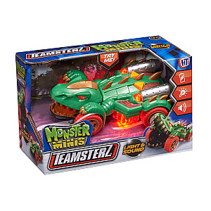 TEAMSTERZ Mighty Machine dinozaura automašīna ar gaismas un skaņas efektiem, 12,5 cm