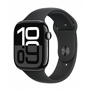 Žiūrėti seriją 10 GPS + Cellular, 46 mm aliuminio korpusas onkso spalvos su juoda sportine juosta - dydis M/L