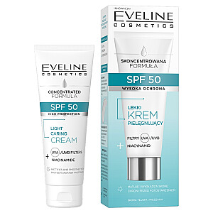 EVELINE Lekki Krem pielęgnujący SPF50 + Niacynamid do cery tłustej i mieszanej 30ml