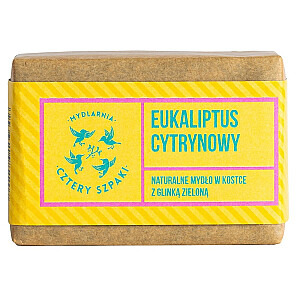 MYDLARNIA CZTERY SZPAKI Eukaliptus Cytrynowy naturalne mydło w kostce z Glinką Zieloną 110g