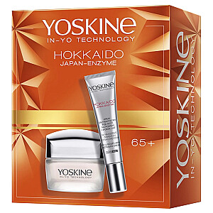 YOSKINE SET Hakkido Japan Enzyme krem 65+ na dzień i na noc 50ml + krem pod oczy 15ml