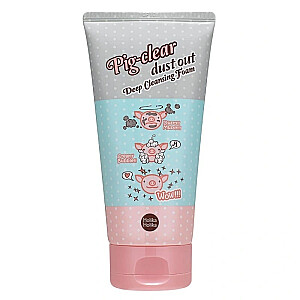 HOLIKA HOLIKA Pig Clear Dust Out Deep Cleansing Foam głęboko oczyszczająca kremowa pianka do mycia twarzy 150ml