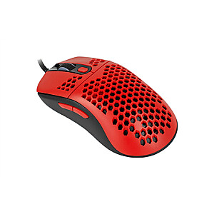 Игровая мышь Arozzi Favo Ultra Light, светодиодная подсветка RGB, красный / черный, игровая мышь