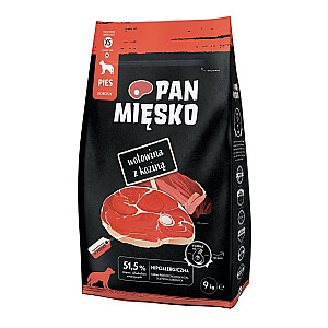 PAN MIEMSKO Liellopu gaļa ar aitām XS - Sausais suņu ēdiens - 9kg