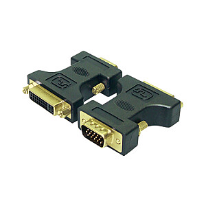 Адаптер LogiLink® DVI, DVI-I, розетка - VGA, DSUB, вилка, Logilink
