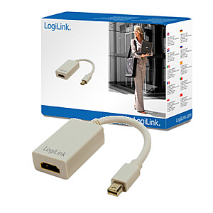 Адаптер Logilink с Mini DisplayPort на HDMI с аудио: HDMI A, Mini DisplayPort