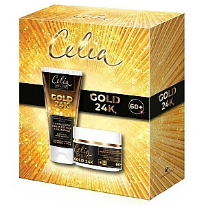 CELIA SET Komplet De Luxe Gold 24K krem przeciwzmarszczkowy 60+ na dzień i noc 50ml + krem do rąk 80ml