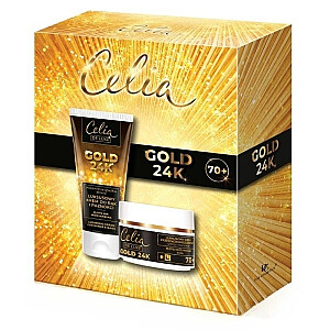 CELIA SET Komplet De Luxe Gold 24K krem przeciwzmarszczkowy 70+ na dzień i noc 50ml + krem do rąk 80ml