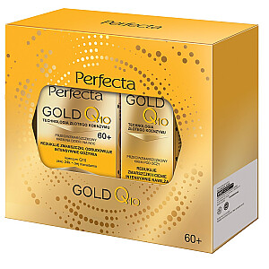 PERFECTA SET Gold Q10 krem 60+ na dzień i na noc 50ml + przeciwzmarszczkowy krem pod oczy 15ml