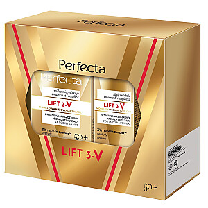 PERFECTA SET Lift 3-V krem 50+ na dzień i na noc 50ml + krem ligtingujący pod oczy i na powieki 15ml