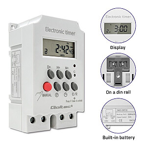 Elektroniskais taimeris DIN sliedei PC0629