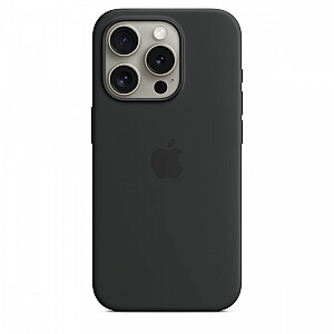 Apple iPhone 15 Pro Silicone Case with MagSafe black