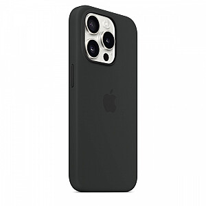 Apple iPhone 15 Pro Silicone Case with MagSafe black