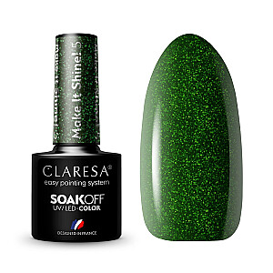 CLARESA Soak Off UV/LED Make It Shine lakier hybrydowy 5 5g