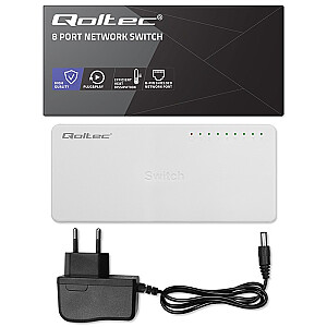 SWITCH tīklu slēdzis 8 x RJ45 ports | 100Mbps | Ātrais Ethernet | LAN