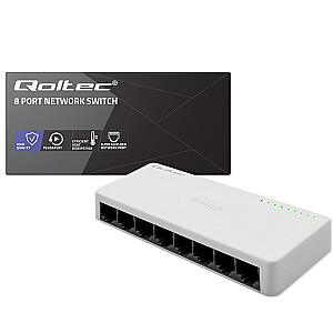 SWITCH tīklu slēdzis 8 x RJ45 ports | 100Mbps | Ātrais Ethernet | LAN