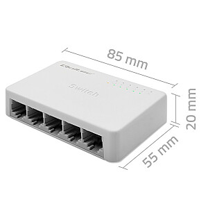 SWITCH tīkla slēdzis 5 x RJ45 ports | 1000Mbps | Ātrais Ethernets | LAN 