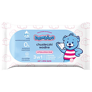 BAMBINO Chusteczki wodne 3w1 57szt